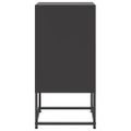 vidaXL Nočné stolíky 2 ks čierne 36x39x78 cm oceľ
