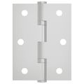 vidaXL Pánt 2 ks Strieborná 50 x 38 x 1,3 mm Oceľ