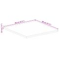vidaXL Stolová doska 80x80x3,8 cm štvorec masívna akácia