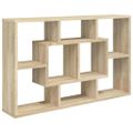 vidaXL Nástenná polica dub sonoma 85x16x52,5 cm spracované drevo