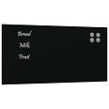 vidaXL Nástenná magnetická tabuľa čierna 60x30 cm tvrdené sklo