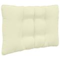 vidaXL Vankúš na vonkajšiu pohovku Polyester Krémová 68,5 x 68,5 cm