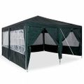 vidaXL Párty stan Zelená 400 x 400 x 266 cm Polyetylén