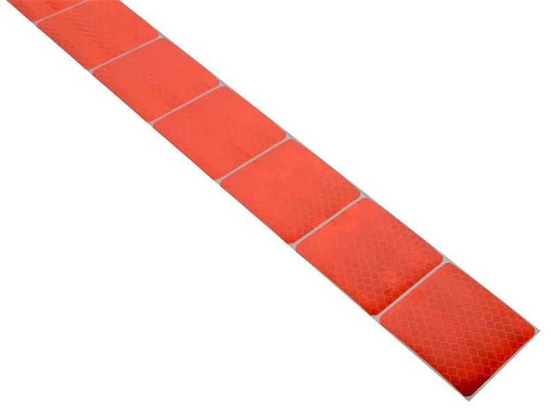 Samolepivý pás reflexný delený 1 m x 5 cm červený