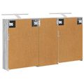vidaXL Set kabinetov do kúpeľne 3 ks 116 x 16 x 62,5 cm