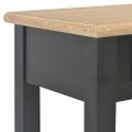 vidaXL Konzolový stolík čierny 110x35x80 cm drevo