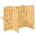 vidaXL Základňa terária Hnedá 80 x 50 x 50 cm OSB