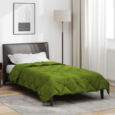vidaXL Letná prikrývka Zelená 220 x 155 cm Mikrovlákno