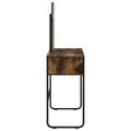 vidaXL Toaletný stolík Dymový dub 81 x 40 x 131 cm Kompozitné drevo