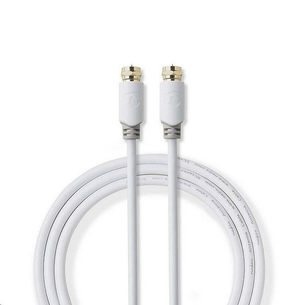 Kabel koaxiální 2m + 2xF konektor NEDIS CSBW41000WT20