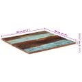 vidaXL Štvorcová stolová doska 80x80 cm, 25-27 mm, recyklovaný masív