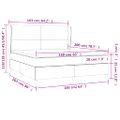 vidaXL Boxspring posteľ s matracom zelená 160x200 cm látka
