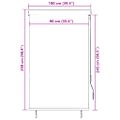 vidaXL Vonkajšia zatemňovacia roleta 100x250 cm biela a oranžová