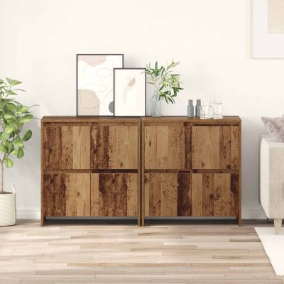 vidaXL Komody 2 pcs Staré drevo 70 x 41 x 75 cm Kompozitné drevo