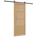 vidaXL Posuvné dvere ORKDAL 86 x 211 cm Borovicový masív Prírodná