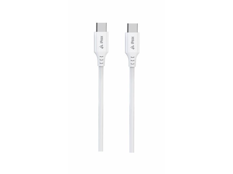 Kábel iPEAX 90010110 USB-C/USB-C 1 m biely