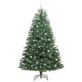 vidaXL Umelý Sklápací Vianočný Stromček Zelená 240 cm PVC a kov