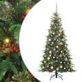 vidaXL Umelý Sklápací Vianočný Stromček Zelená 180 cm PE a PVC