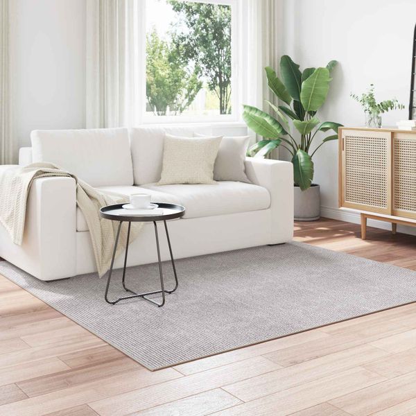 vidaXL Kusové koberce LUGO Krémová a šedá 120 x 120 cm Polyester