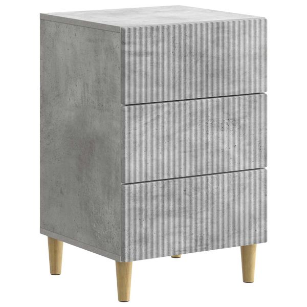 vidaXL Nočný stolík Betónovo sivá 43 x 41 x 66,5 cm Kompozitné drevo
