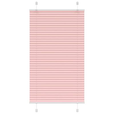 vidaXL Plisovaná roleta ružová 80x100 cm šírka látky 79,4 cm polyester