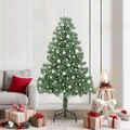 vidaXL Vianočný stromček Zelená 210 cm PVC
