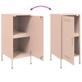 vidaXL Komody 2 ks čierne 36x39x79 cm oceľ valcovaná za studena