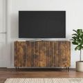 vidaXL TV skrinka 99 x 34,5 x 52 cm Dymový dub Kompozitné drevo