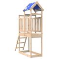 vidaXL Herná veža Hnedá 52,5 x 110,5 x 215 cm Masívne borovicové drevo