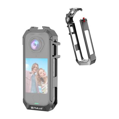 Kovové ochranné puzdro Puluz pre Insta 360 X4 Air (sivé)