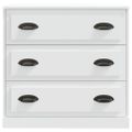 vidaXL Komoda biela 70x35,5x67,5 cm spracované drevo