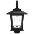 vidaXL Nástenná lampa 2 ks Čierna 19 x 14 x 25 cm Nerezová oceľ a ABS