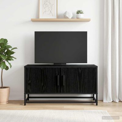 vidaXL TV skrinka 80 x 34,5 x 40 cm Čierny dub Kompozitné drevo