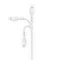 Kábel Devia Kintone EC143 USB - Lightning 1,0 m 2,1A biely