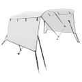 vidaXL Strieška Bimini s 3 oblúkmi a stenami 183x(170-182)x137 cm
