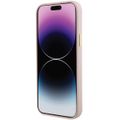 Puzdro Guess pre iPhone 15 6,1" GUHCP15SM4DGPP ružové HC SILIKÓN LOGO STRASS 4G