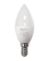 LED žiarovka Qtec 5W C37 E14 teplá biela