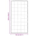 vidaXL Zimný prehoz 135 x 220 cm 450 gsm Strieborná