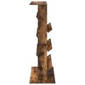 vidaXL Regál na časopisy Dymová dub 70 x 41 x 126 cm Kompozitné drevo