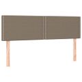 vidaXL Boxspring posteľ s matracom sivohnedý 140x190 cm látka