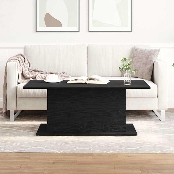 vidaXL Konferenčný stolík Čierny dub 102 x 55,5 x 40 cm