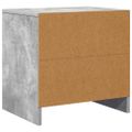 vidaXL Nočné stolíky 2 ks betónové sivé 45x34x44,5 cm drevotrieska