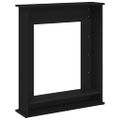 vidaXL Obloženie krbu čierne dub 75x20x87,5 cm kompozitné drevo