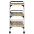 vidaXL Kuchynský vozík Sonoma dub 50 x 35 x 75,5 cm Kompozitné drevo