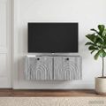 vidaXL Nástenná TV skrinka Nástenný Sivá sonoma 78,5 x 31 x 30 cm