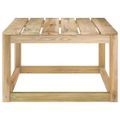 vidaXL Záhradné stoly z paliet 2 ks 60x60x36,5cm impregnovaná borovica