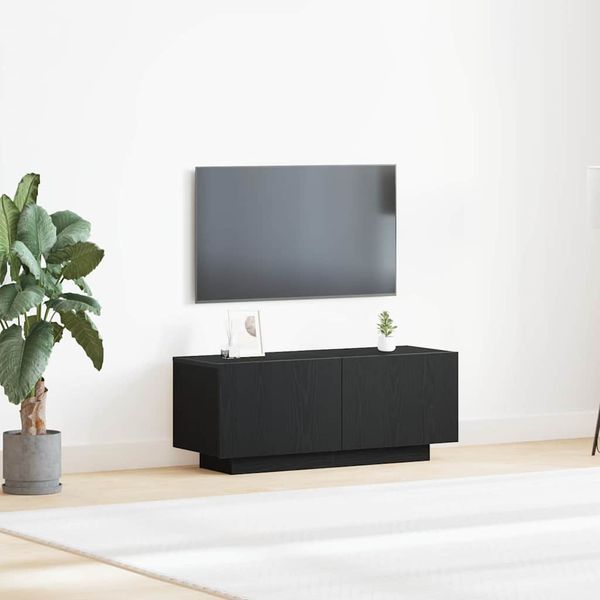 vidaXL TV skrinka Čierny dub 100 x 35 x 40 cm Kompozitné drevo