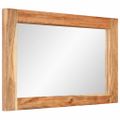 vidaXL Zrkadlo 70x50 cm masívne akáciová drevo a sklo