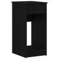 VidaXL počítačový vežový stojan so zásuvkou čierny 35x45x77 cm