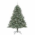 vidaXL Umelý vianočný stromček Zelená 180 cm PVC, plast a oceľ